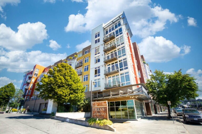 Theas landing apartments and condos on the Thea Foss Waterway in