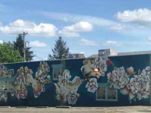 hilltop tacoma mural in summer