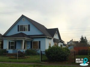Blue house in Tacoma wa