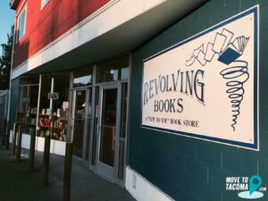 Revolving Books Sign Tacoma WA
