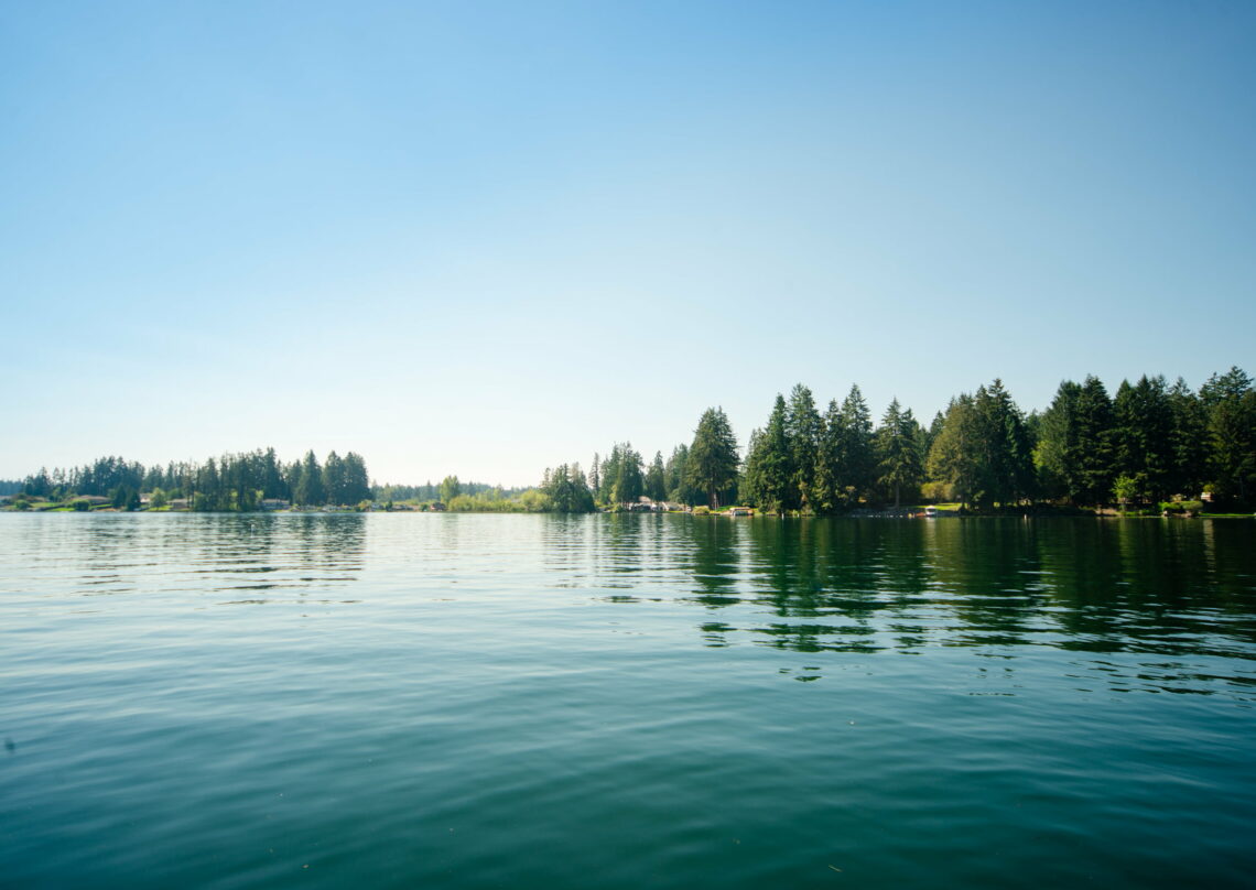 spanaway lake in summer