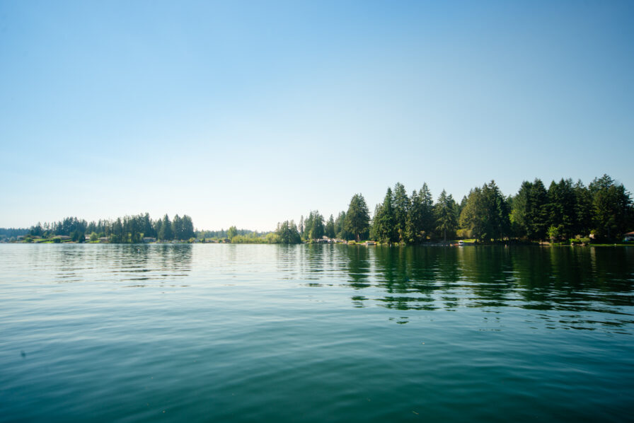spanaway lake in summer