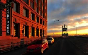 Bank of the Northwest at Sunrise