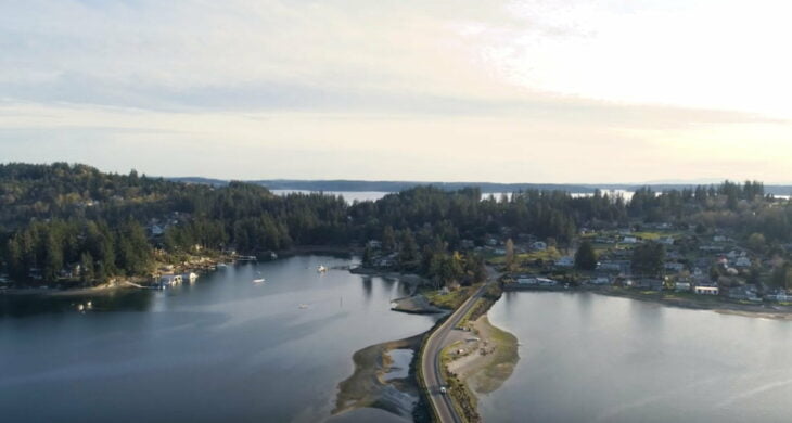 the bridge to fox island wa