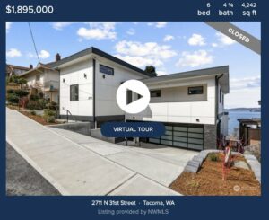 a photo of 2711 N 31st Street Tacoma, WA that sold for $1,900,000 after 20 days on the market.