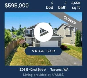 Newer Two story home with two garage 1326 e 42nd st in Tacoma WA